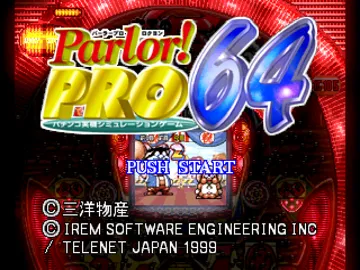 Parlor! Pro 64 - Pachinko Jikki Simulation Game (Japan) screen shot title